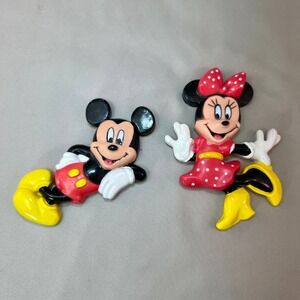 Disney Refrigerator Magnets Unisex OS Red Good 1995 Mickey Minnie Set 2